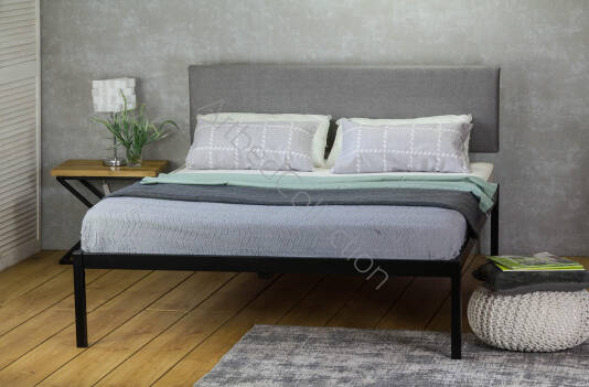 Łóżko metalowe tapicerowane "Zendy"