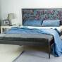 Łóżko metalowe tapicerowane "Berny" Pasley Alvaro