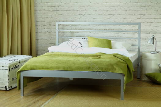 Łóżko metalowe nowoczesne "Simply" z jednym szczytem